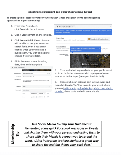 Using Facebook and Social Media to Promote Your Recruitment Night